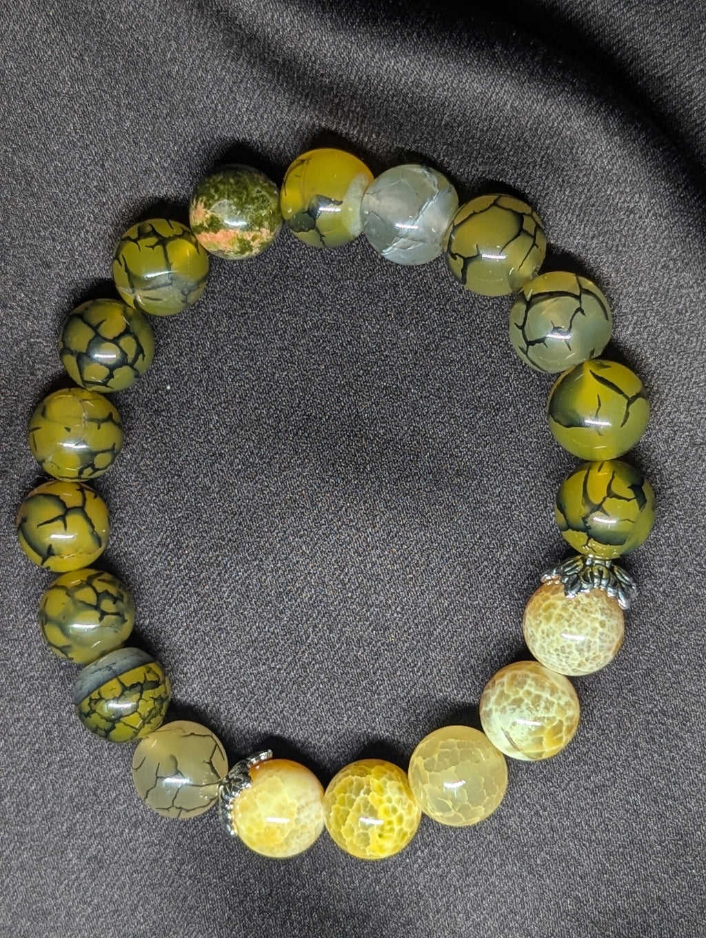 Silver Moonbeam Stone Bracelet