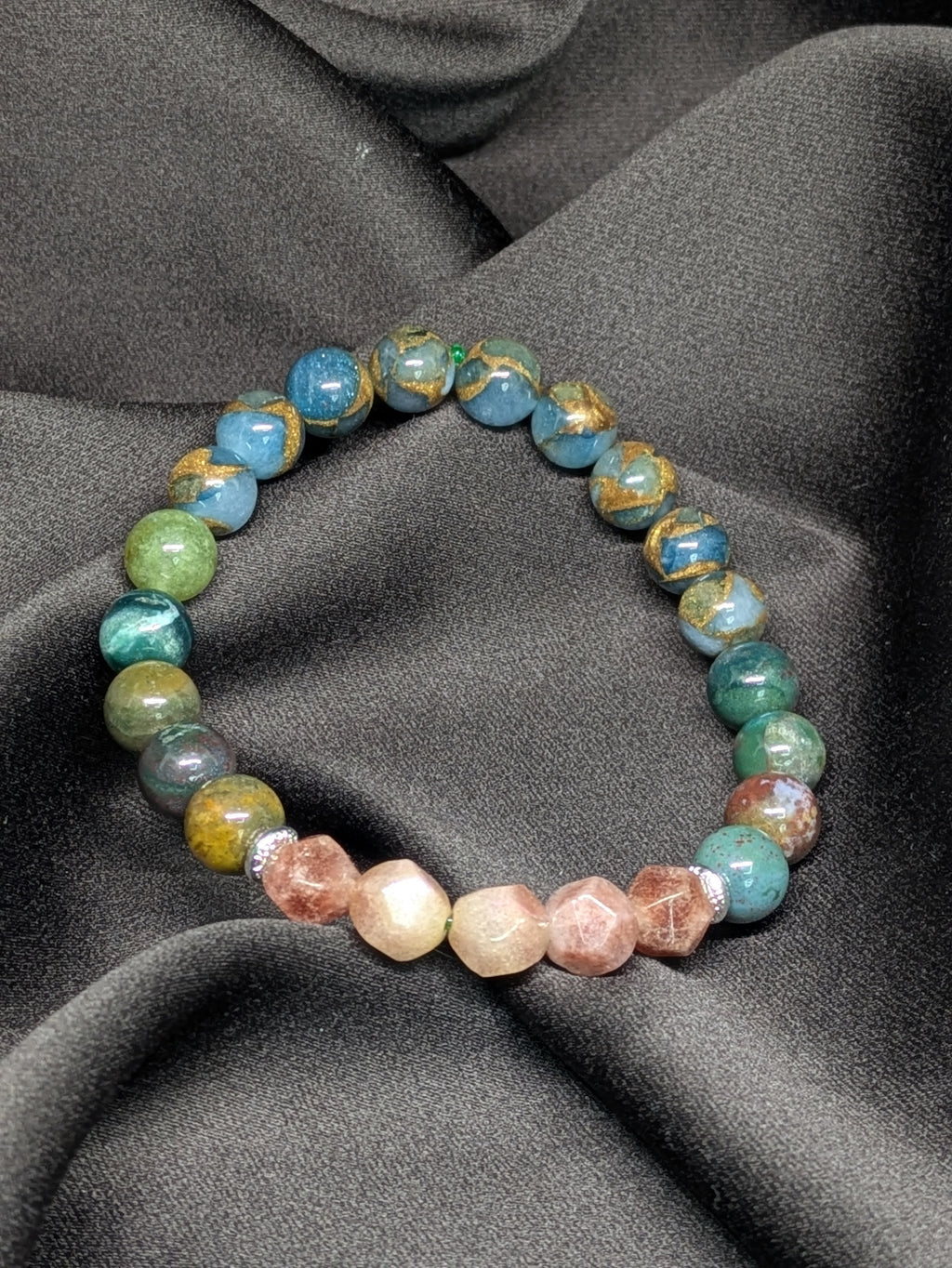 Wanderer's Soul Stone Bead Bracelet