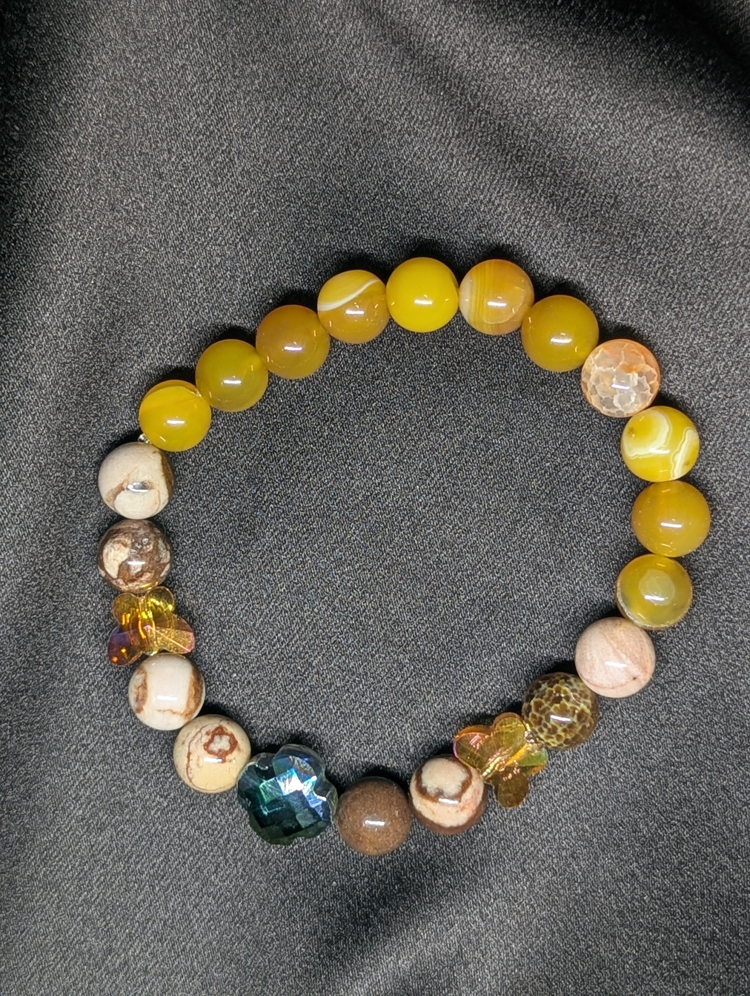 Celestial Bloom Stone Bracelet