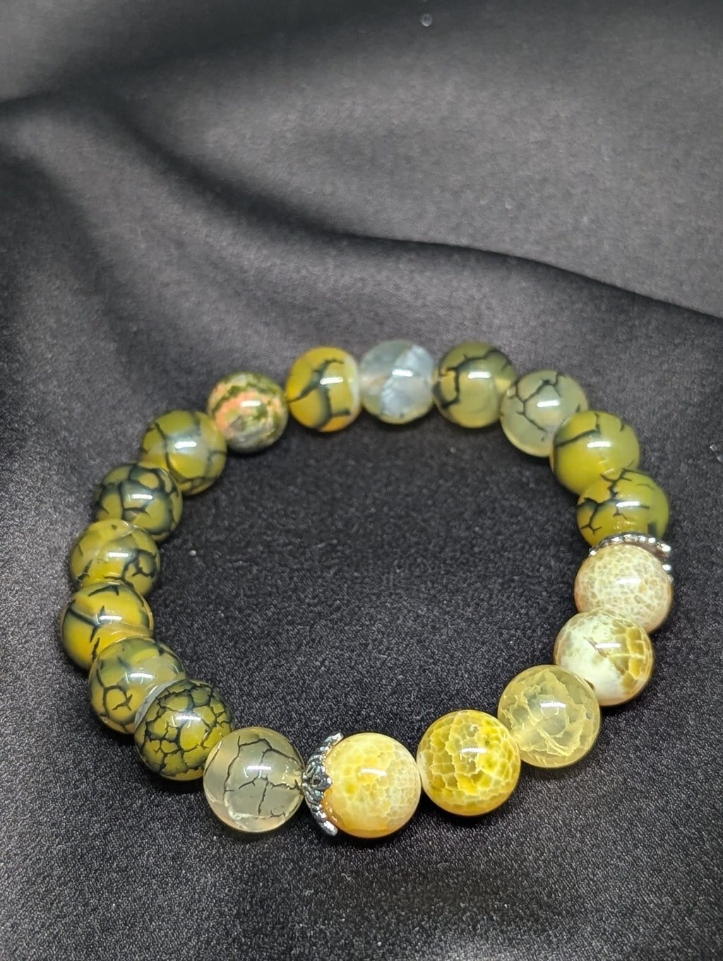 Silver Moonbeam Stone Bracelet