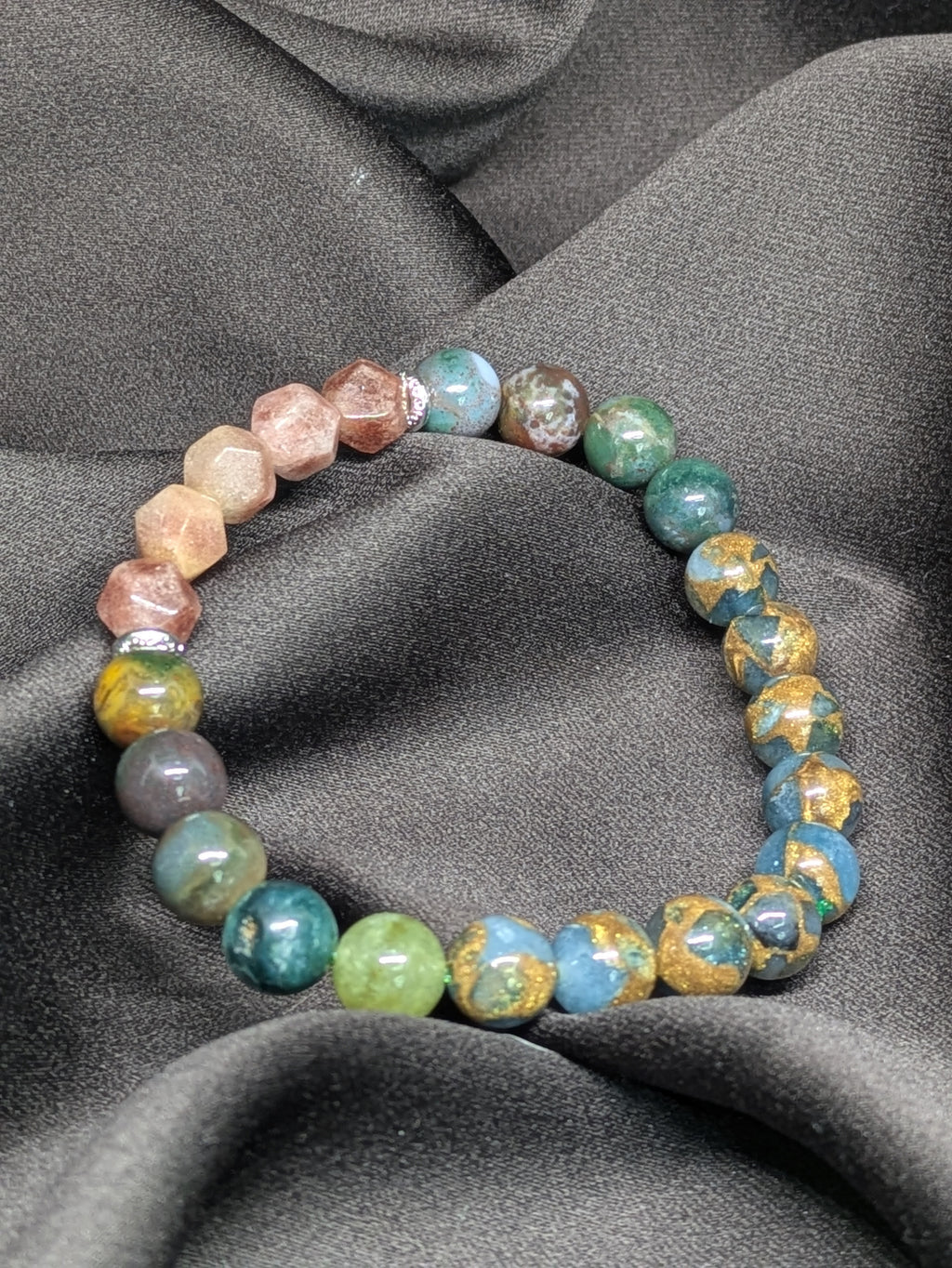 Wanderer's Soul Stone Bead Bracelet