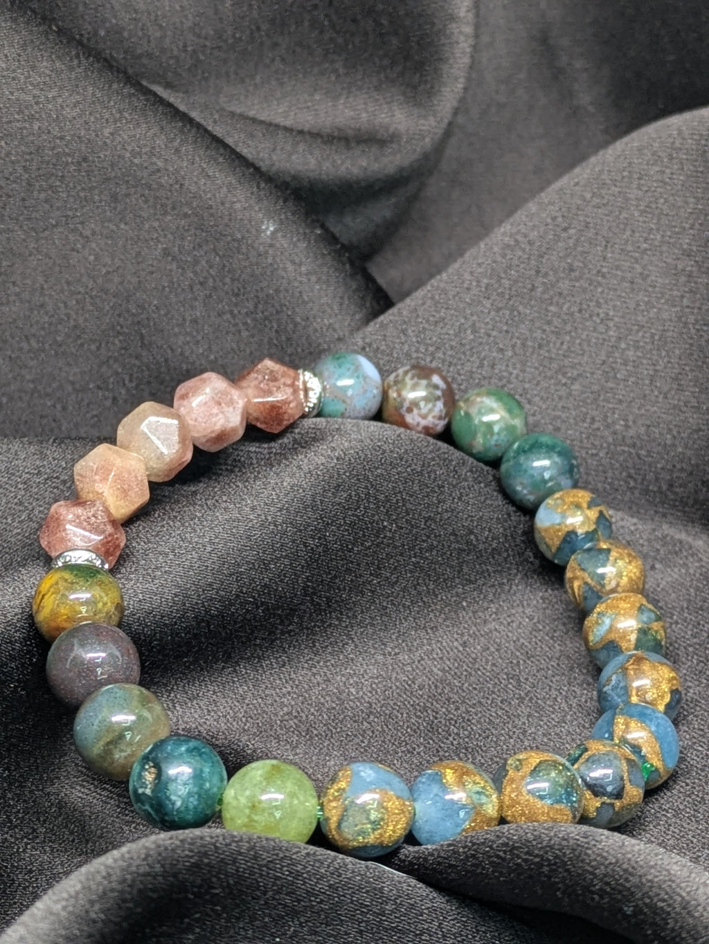Wanderer's Soul Stone Bead Bracelet