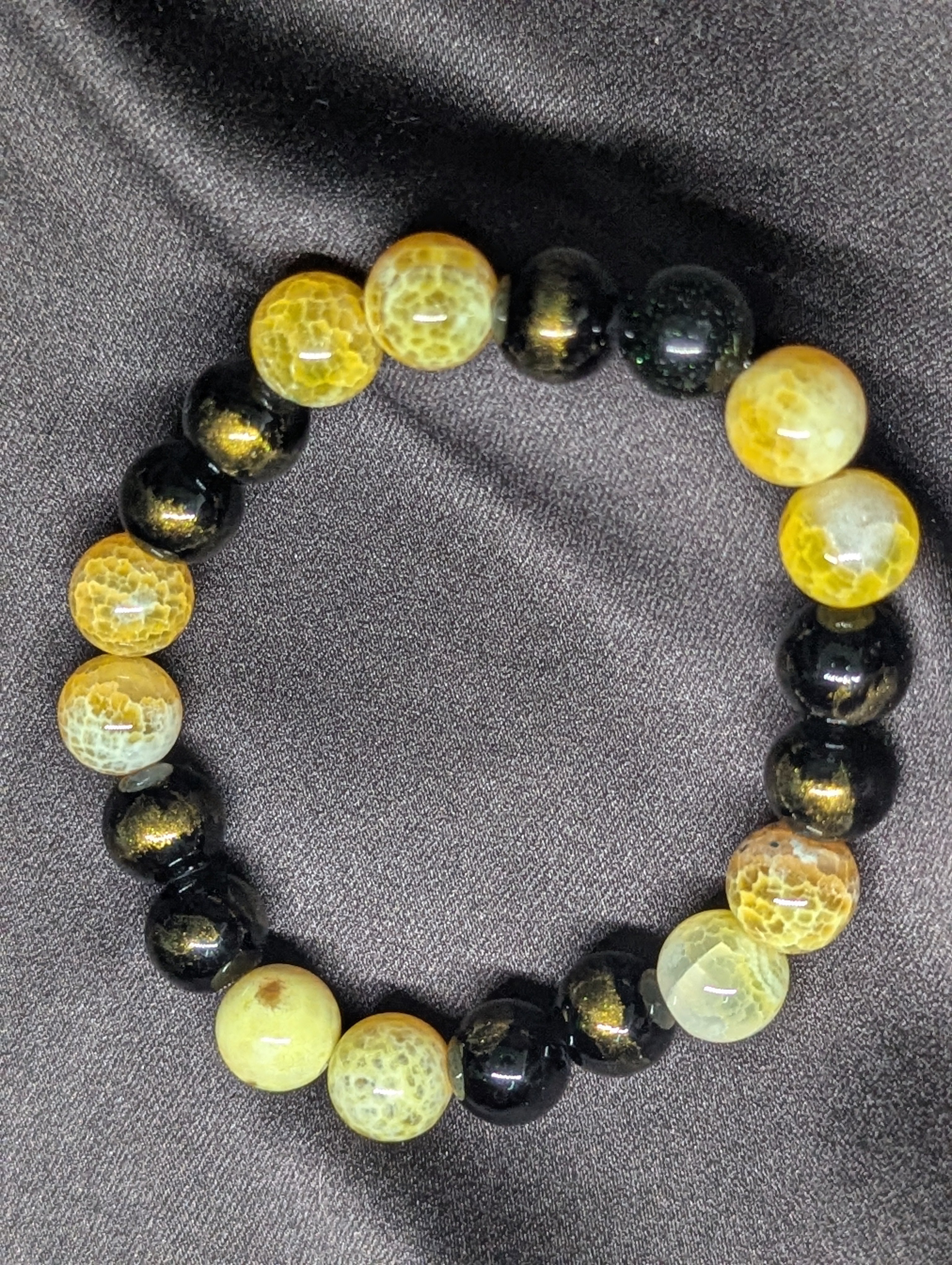 Amber Twilight Stone Bracelet